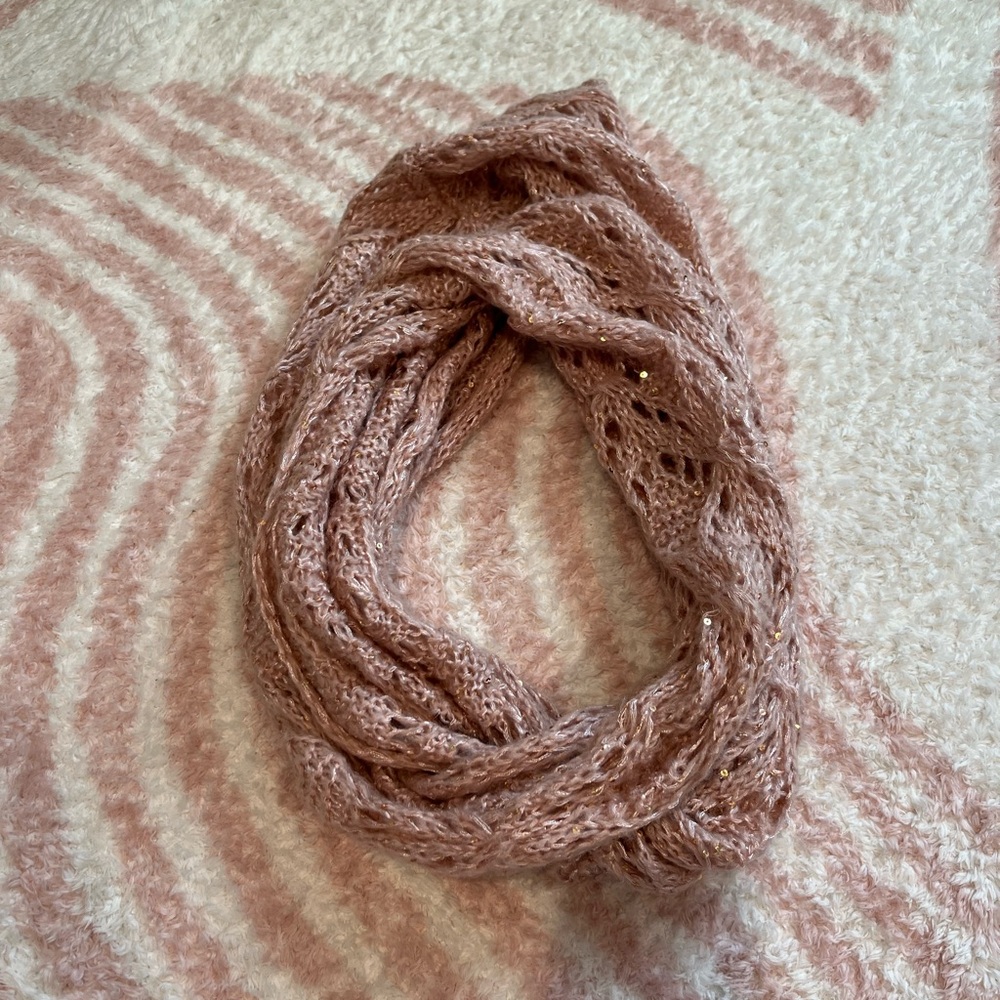 Soft Pink Infinity Scarf